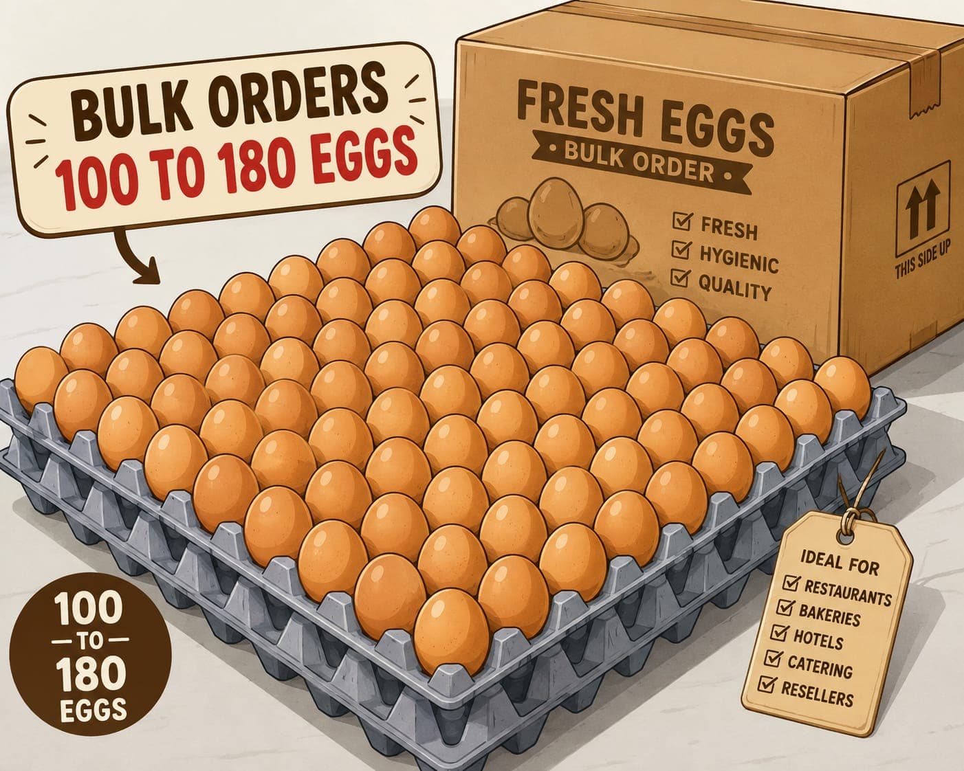 Bulk Case — 180 Eggs